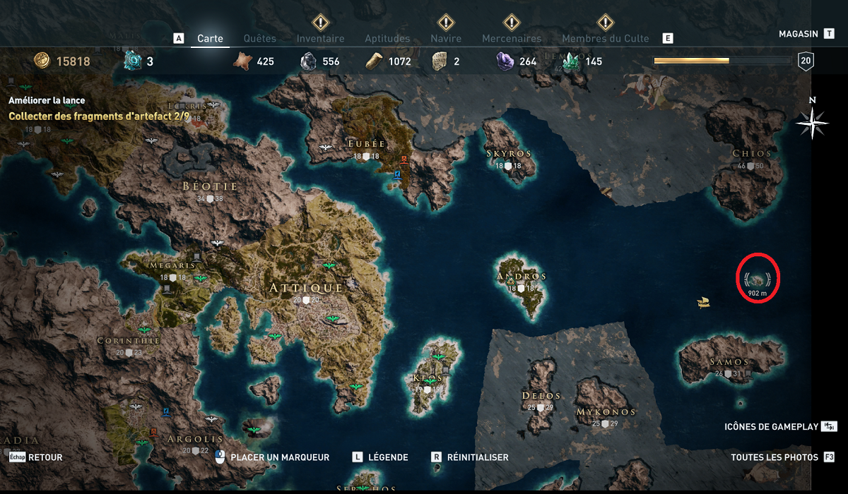 Arriba 87+ imagen assassin's creed odyssey carte - fr.thptnganamst.edu.vn